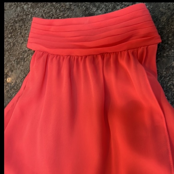 Zara coral high neck dress! Sz L - Picture 10 of 10